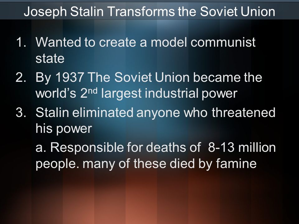 Stalins power in the soviet union essay